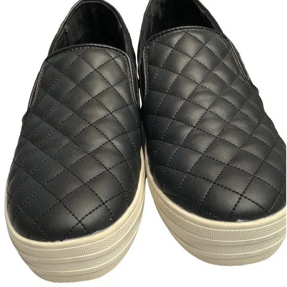 Skechers Double Up Street Slip On Sneakers Black Size 8 - Picture 2 of 10